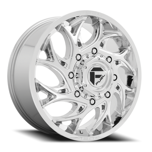 Fuel D740 Runner Dually Wheel 20x8.25 8x210 Chrome 105mm - FREE T-SHIRT INCLUDED! | D740208293
