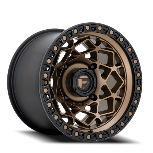 Fuel D785 Unit Atv Utv Wheel 15x10 4x137 Bronze With Matte Black Ring 0mm - FREE T-SHIRT INCLUDED! | D7851500A655