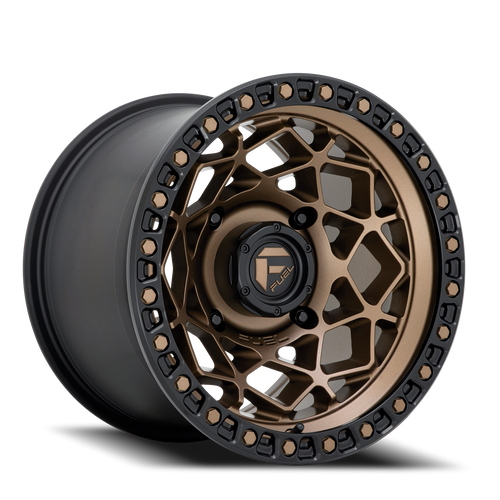 Fuel D785 Unit Atv Utv Wheel 15x10 4x156 Bronze With Matte Black Ring 0mm - FREE T-SHIRT INCLUDED! | D7851500A555