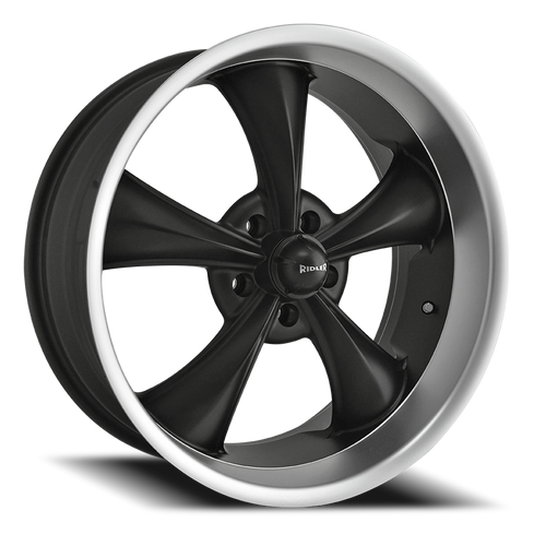 Ridler 695 Wheel 18x9.5 5x120.65 Matte Black Machined 6mm | 695-8961MB