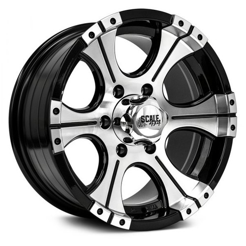 Scale 4X4® Ace Wheels Rims 16x8 5x4.5 (5x114.3) Black Machined Face 0 | S333-6865