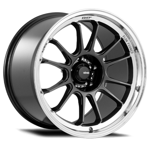 Konig 47Mc Hypergram Wheels Rims 16x8 4x100 Metallic Carbon W/ Machined Lip 38mm | 47MC-HG86100386