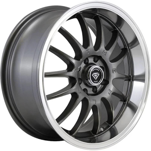 White Diamond W824 Wheels Rims 17x7 5x100 5x4.5 (5x114.3) Gunmetal Machined 35 | 82417751010011435GMLP