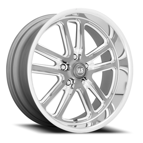 Us Mags U130 Bullet Wheel 17x8 5x127 Textured Gunmetal With Milled Edges 1mm - FREE T-SHIRT INCLUDED! | U13017807345
