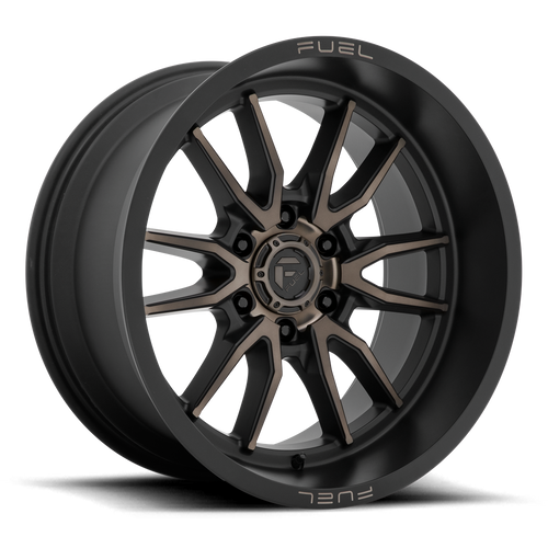 Fuel D762 Clash Wheel 17x9 6x139.7 Matte Black Machined With Double Dark Tint 1mm - FREE T-SHIRT INCLUDED! | D76217908450