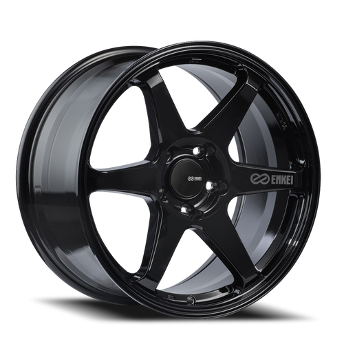 Enkei T6R Wheel 18x8.5 5x100 Gloss Black 45mm | 539-885-8045BK