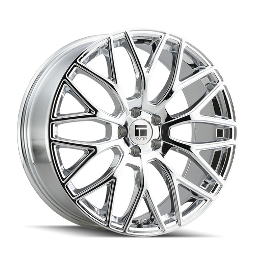 Touren Tr76 Wheels Rims 20x8.5 5x112 Chrome 35mm | 3276-2845C35