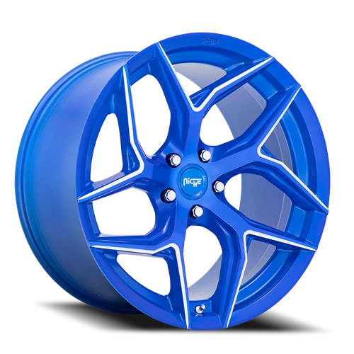 Niche M268 Torsion Wheel 20x9 5x112 Anodized Blue Milled 27mm | M268209044+27