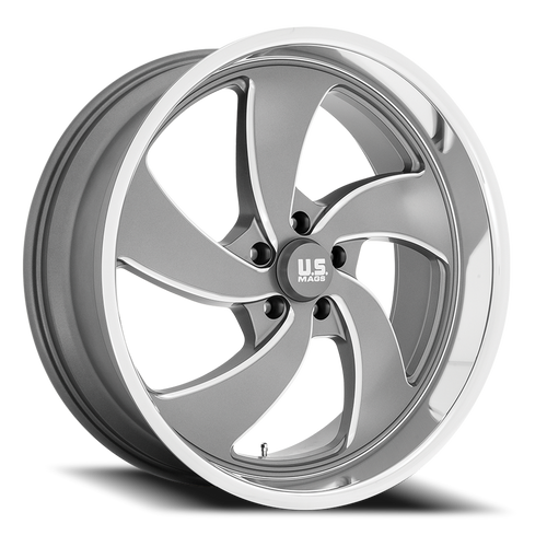 Us Mags U133 Desperado Wheel - 22x8.5 5x120.65 Anthracite Milled 1mm - FREE T-SHIRT INCLUDED! | U133228561+01R