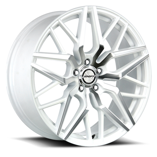 DOORBUSTER PRICING! - Shift H33 Spring Wheel 22x9 5x114.3 White Machined 35mm - FREE T-SHIRT INCLUDED! | H33251435WM