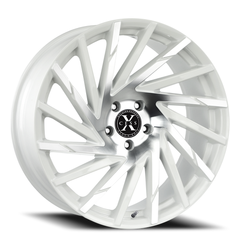 DOORBUSTER PRICING! - Xcess X02 X02 Wheel 22x9 5x114.3 White Machined 35mm - FREE T-SHIRT INCLUDED! | X02251435WM