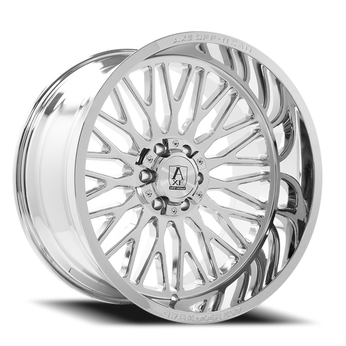 DOORBUSTER PRICING! - Axe Kratos Wheel 24x14 6x135 & 6x139.7 Chrome -76mm - MINIMUM PURCHASE OF 4 WHEELS - FREE T-SHIRT INCLUDED! | 241412H-76KRACH