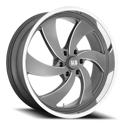 Us Mags U133 Desperado Wheel 24x9 6x135 Anthracite Milled 25mm - MINIMUM PURCHASE OF 4 WHEELS - FREE T-SHIRT INCLUDED! | U133249089+25L