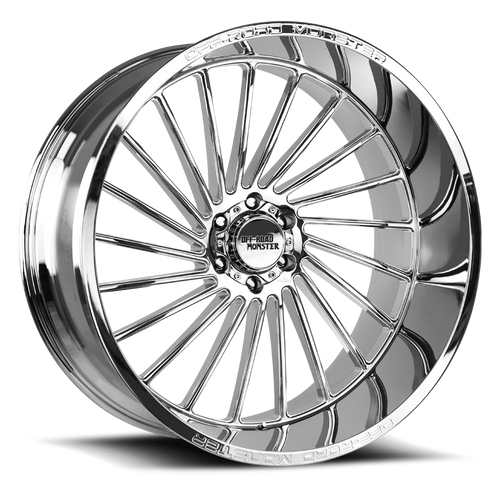 DOORBUSTER PRICING! - Off Road Monster M27 M27 Wheel 26x12 6x139.7 Chrome -44mm - MINIMUM PURCHASE OF 4 WHEELS - FREE T-SHIRT INCLUDED! | M27612639N44C