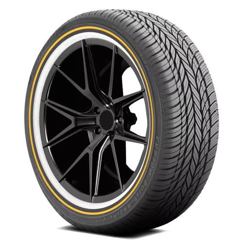 Vogue Custom Built Radial Viii Tire 245/45R19 102V White Wall Gold Line | 02206301