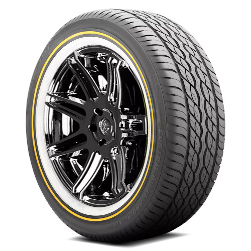Vogue Custom Built Radial Sct Tire 285/45R22 114H White Wall Gold Line | 02213221