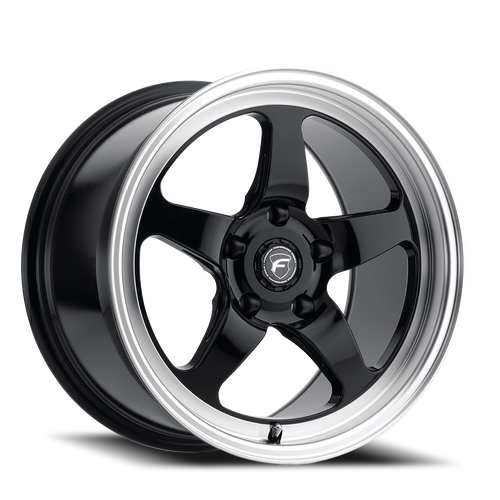 DOORBUSTER PRICING! - Forgestar D5 Drag Wheel 17x7 5x114.3 Gloss Black Machined 6mm | F09177067P06