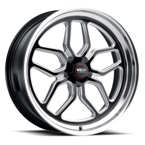 DOORBUSTER PRICING! - Weld Street Performance Laguna Wheel 22x12 5x127 Gloss Black Milled w/ Diamond Lip 6mm | S10722073675