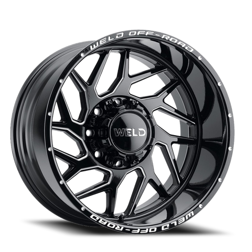 Weld Off-Road Fulcrum Wheel 20x10 5x127 & 5x139.7 Gloss Black Milled 13mm | W11700057600