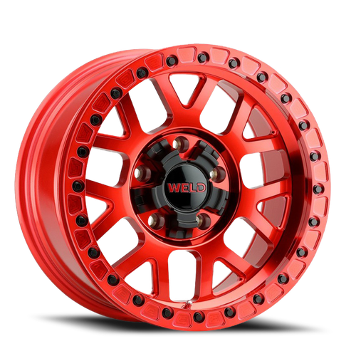 Weld Off-Road Cinch Beadlock Wheel 17x9 6x135 & 6x139.7 Candy Red -12mm | W90579098450