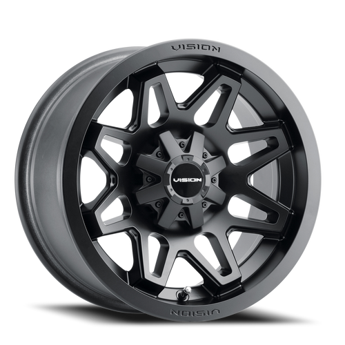 Vision Se7En 416 Atv Utv Wheel 14x7 4x156 Matte Black 3mm | 416-147156MB4