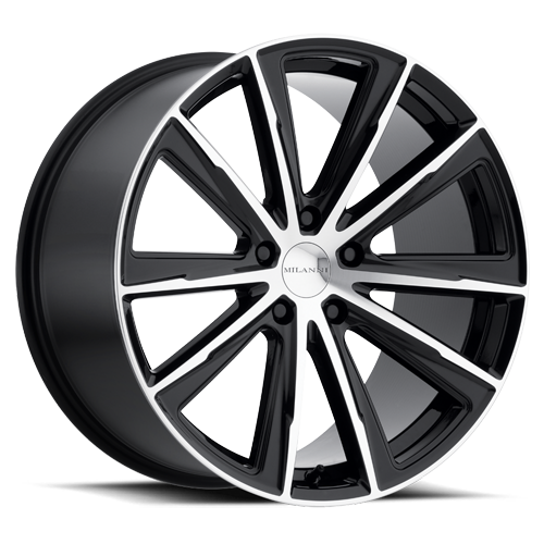 Vision Splinter 471V Wheel 22x10.5 5x114.3 Gloss Black Machined Face 42mm | 471V22165GBMF42