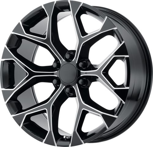 Oe Creations® 176 Wheels Rims 20x9 6x5.5 (6x139.7) Gloss Black Milled 24 | 176BM-2098324