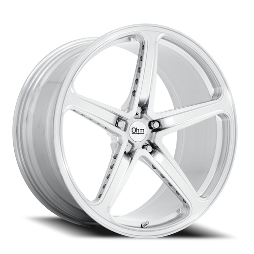 Ohm Amp Wheel 22x10 5x120 Silver Machined 32mm | 2210AMP325120S64
