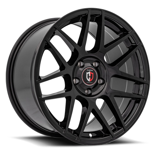 Curva C300 Wheel 18x8.5 5x112 Gloss Black 35mm | C300-18851123573BLK