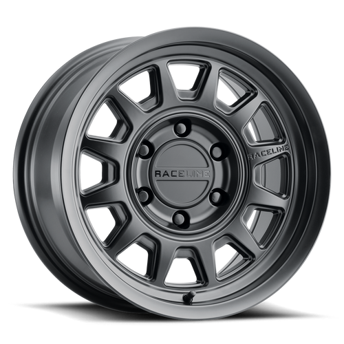 Raceline 952B Aero Wheels Rims 17x9 5x139.7 Satin Black -12mm | 952B-79055-12