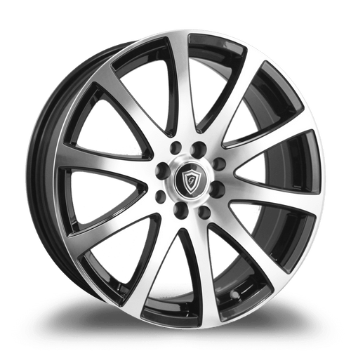 G-Line Alloys® G0001 Wheels Rims 17x7.5 5x4.5 (5x114.3) 5x120 Black Machined 35 | 000117751011412035BP