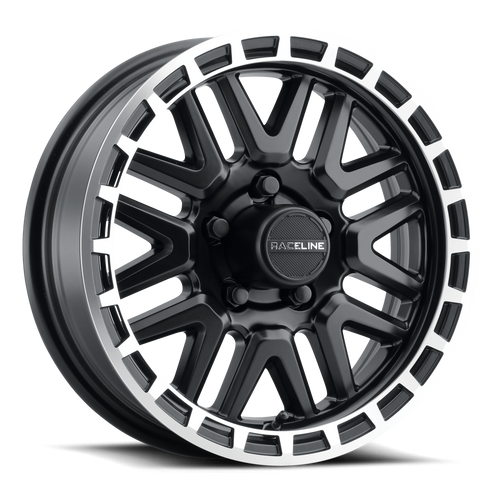 Raceline 953Bm Krank Wheels Rims 15x6 6x139.7 Black Machined 0mm | 953BM-56060