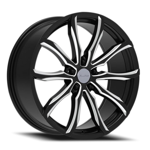 DOORBUSTER PRICING! - Elure 51 Wheel 22x8 5x114.3 Black And Milled 38mm | ELR051-22865BMW