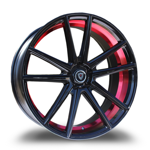 Marquee® M3259 Wheels Rims 22x9 5x120 Black Red 35 | 3197229512035BNR