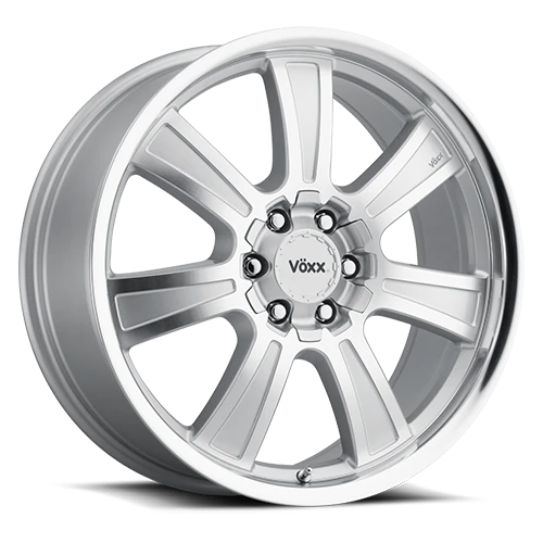 DOORBUSTER PRICING! - Voxx Turin Wheel 18x8.5 6x132 & 6x139.7 Silver w/ Mirror Machined Face And Lip 39mm | TUR 885-6003-39 SMF (2)