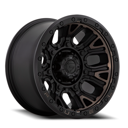 Fuel D824 Traction Wheel 17x9 6x114.3 Matte Black Machined With Double Dark Tint 1mm - FREE T-SHIRT INCLUDED! | D82417908750