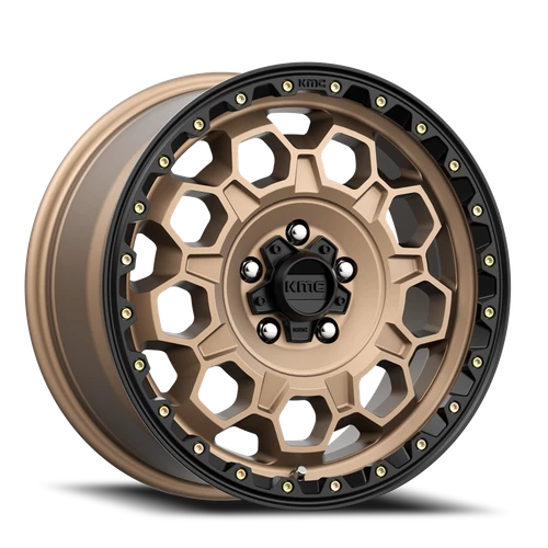 Kmc Km545 Trek Wheel 17x8 5x108 Matte Bronze With Black Lip 38mm - FREE T-SHIRT INCLUDED! | KM54578045638