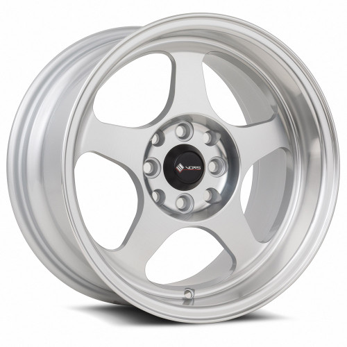 Vors Sp1 Wheels Rims 15x8 4x100 4x114.3 Silver Machined W/ Machined Lip 20mm | SP0115808H20SF