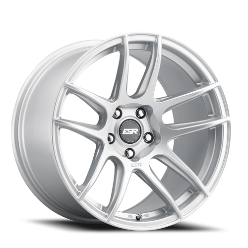DOORBUSTER PRICING! - Esr Cs8 Wheel 18x9.5 5x112 Hyper Silver 15mm - FREE T-SHIRT INCLUDED! | 89551415 CS8HS 5x112