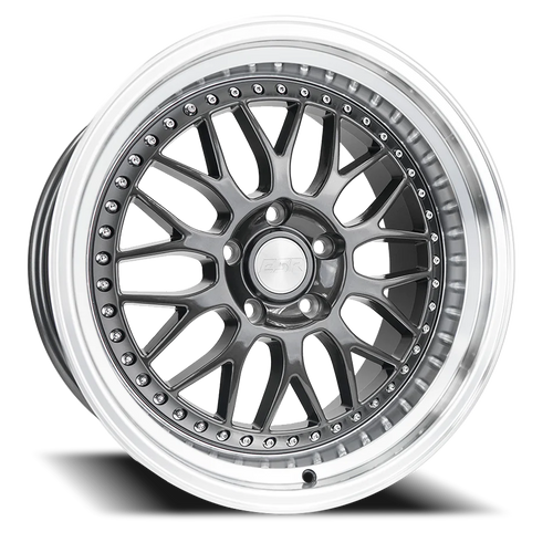 DOORBUSTER PRICING! - Esr Sr01 Wheel 19x8.5 5x100 Gloss Graphite w/ Machined Lip 30mm | 98511130 SR01GM-ML 5X100