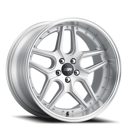 DOORBUSTER PRICING! - Esr Cs15 Wheel - 18x9.5 5x120 Hyper Silver w/ Machined Lip 35mm - FREE T-SHIRT INCLUDED! | 89551435 CS15HS-ML 5X120