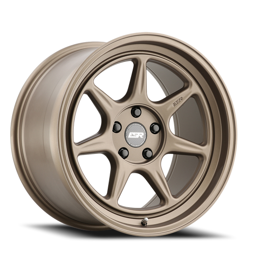 DOORBUSTER PRICING! - Esr Cr7 Wheel 18x10.5 5x105 Matte Bronze 30mm - FREE T-SHIRT INCLUDED! | 80551430 CR7MBRNZ 5X105