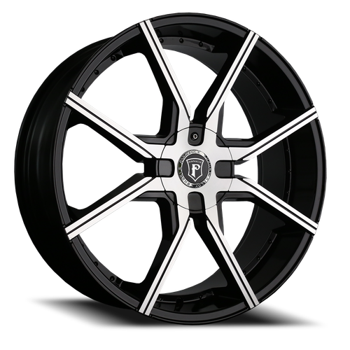 Pinnacle Hype P96 Wheel 22x8.5 5x110 & 5x114.3 Gloss Black Machined 38mm | P96225110-38GBM