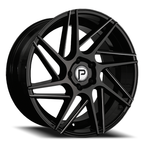 Pinnacle Swerve P104 Wheel 20x10 5x120 Gloss Black Milled 40mm | P10420105120-40GBML