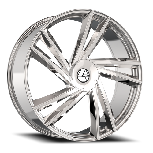 DOORBUSTER PRICING! - Azara Aza-529 Wheel - 18x8 5x110 & 5x114.3 Nano Chrome 35mm | AZA-529188051001143+35NCR