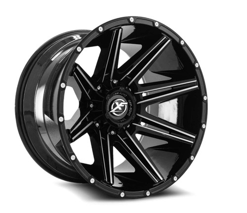 Xf Off-Road Xf-220 Wheels Rims 18x9 6x135 6x5.5 (6x139.7) Gloss Black Milled 0 | XF-220189061351397+0GBML