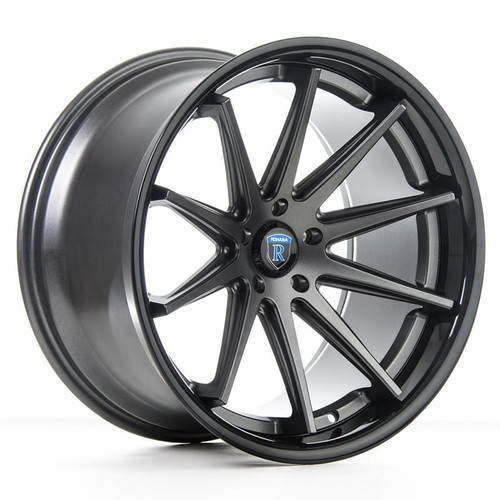Rohana Rc10 Wheels Rims 20x10 5x120 Graphite Gloss Black Lip 40 | RC1020105120MG40