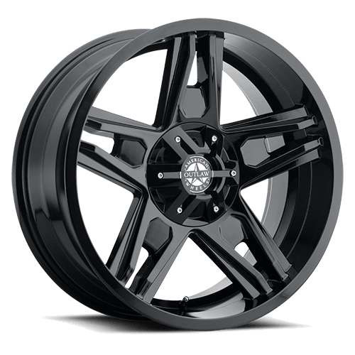 American Outlaw® Lonestar Wheels Rims 17x8.5 5x127 (5x5) Gloss Black -10  | 124-7874GB