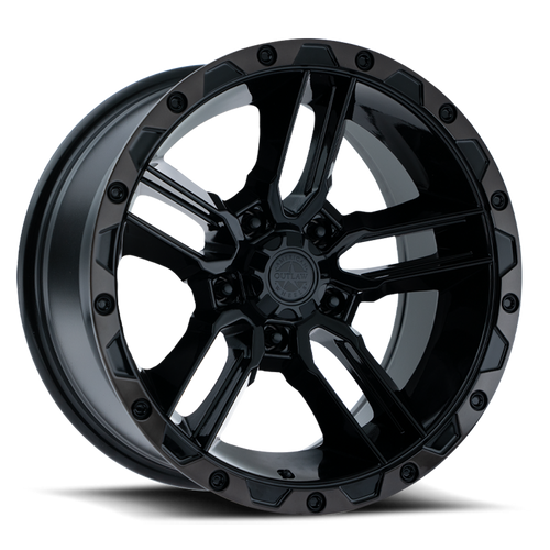 DOORBUSTER PRICING! - American Outlaw Railcar Wheel 17x8.5 5x127 Black Dark Tint 0mm | 136-7873BT