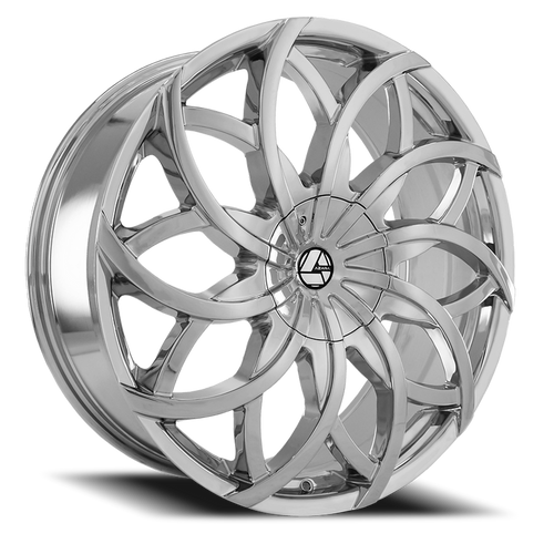 DOORBUSTER PRICING! - Azara Aza-504 Wheel 28x9.5 6x135 & 6x139.7 Chrome 25mm - MINIMUM PURCHASE OF 4 WHEELS | AZA-504289561351397+25C